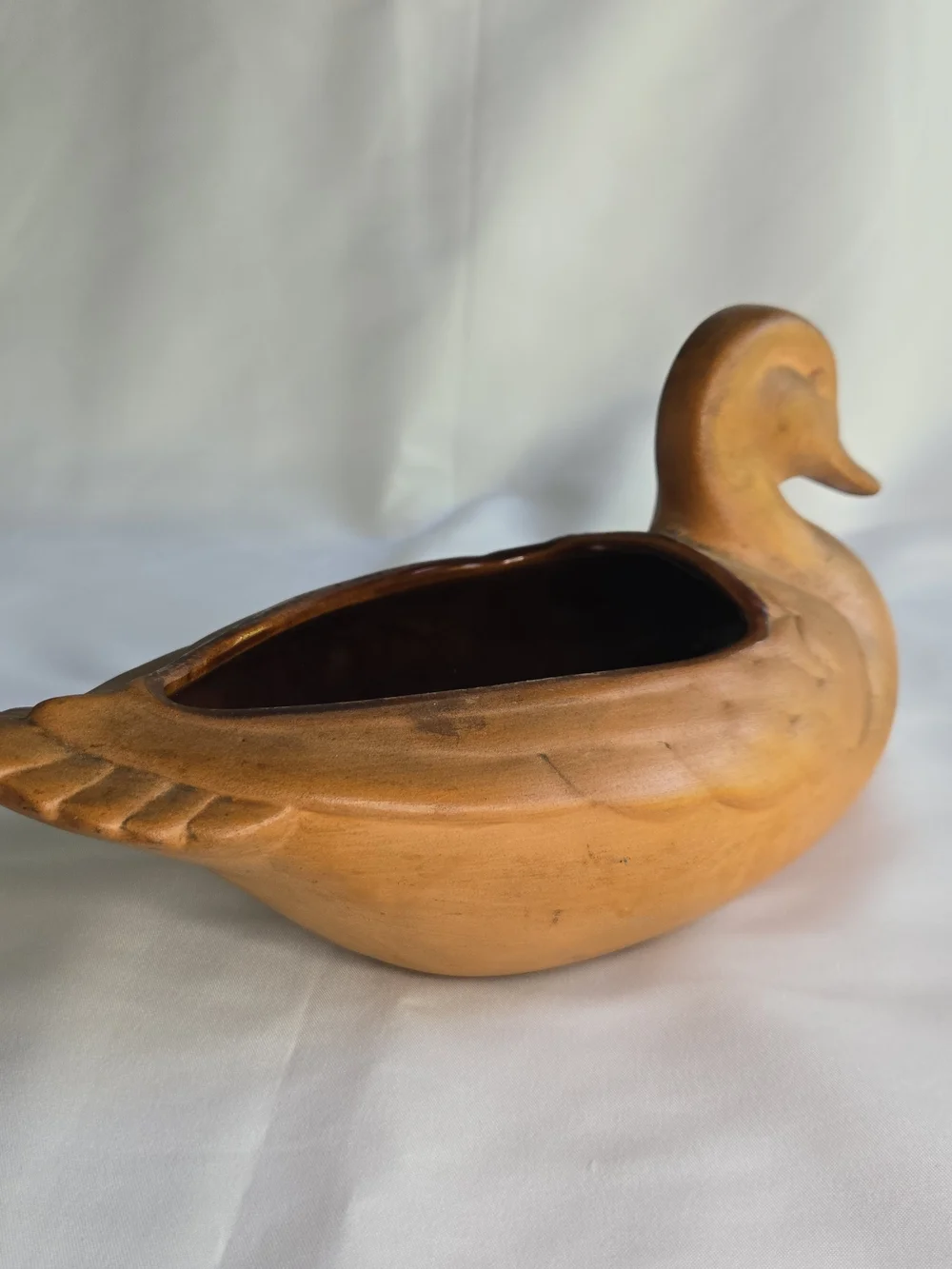Frankoma Duck Planter 208A Ceramic Pottery Prairie Brown Vintage Farmhouse